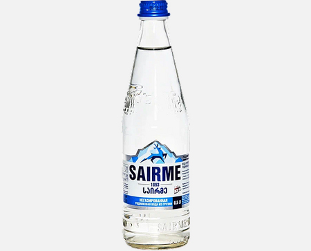 Минеральная вода Саирме без газа, 0,5л ст/бут
